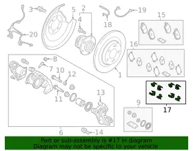 4605b563 Mitsubishi Genuine Disc Brake Anti-rattle Clip Set #2