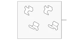 Mr493177 Mitsubishi Genuine Disc Brake Pad Retaining Clip