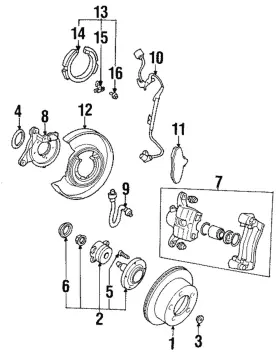 Mr922872 Mitsubishi Genuine Parking Brake Clip