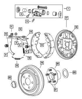 04238732 Mopar Genuine Brake Shoe Hold Down Retainer 4238732