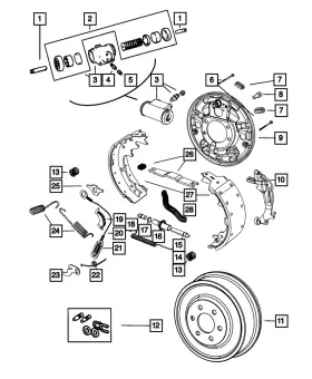 04423898 Mopar Genuine Brake Adjusting Screw Right 4423898