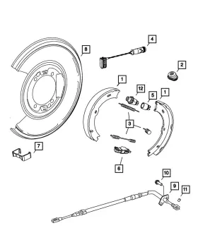 04862660aa Mopar Genuine Retainer Right 4862660aa
