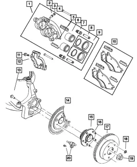 05018403aa Mopar Genuine Brake Anti-rattle Clip Leading 5018403aa