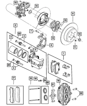 05174327ac Mopar Genuine Brake Pads 5174327ac #2