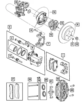 05174333aa Mopar Genuine Brake Anti-rattle Clip
