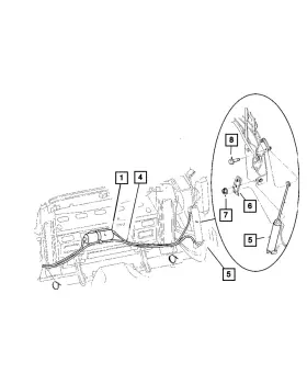06100517 Mopar Genuine Hex Flange Lock Nut 6100517