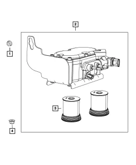 06101695 Mopar Genuine Hex Flange Lock Nut 6101695