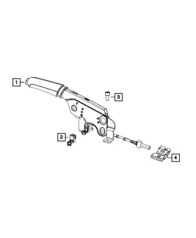 68073299ab Mopar Genuine Parking Lever Bracket