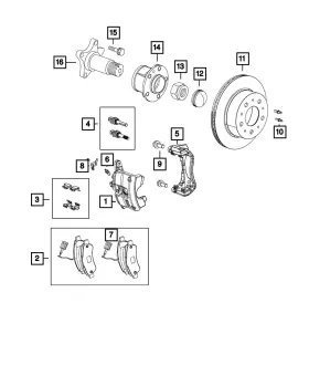 68230095ac Mopar Genuine Brake Pads