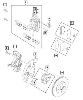 68338503aa Mopar Genuine Brake Anti-rattle Clip