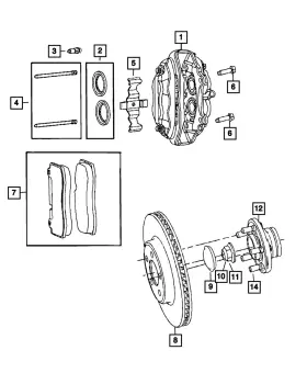 68679017aa Mopar Genuine Brake Anti-rattle Clip Right Or Left