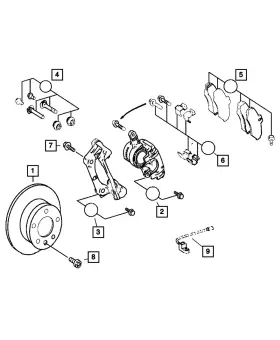 V2012602aa Mopar Genuine Pad Kit-disc Brake