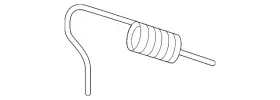 44091-3nf1a Nissan Genuine Parking Brake Shoe Return Spring