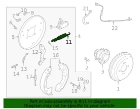 44201-5rb0a Nissan Genuine Drum Brake Adjuster #2