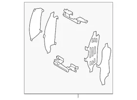 D1080-3ta0a Nissan Genuine Disc Brake Anti-rattle Clip Set #2