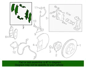 D1080-3ta0a Nissan Genuine Disc Brake Anti-rattle Clip Set #3