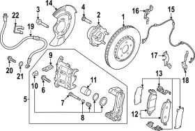 D1080-5mt0d Nissan Genuine Brake Pads Hardware Kit