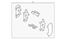 D4m80-3na0a Nissan Genuine Hardware Kit D4m80-3na0a Nissan Genuine Hardware Kit