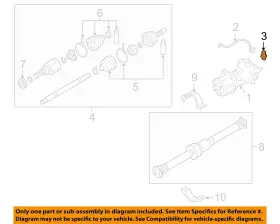 383224bf2a Nissan Oem 19-20 Altima Rear Suspension Axle Differential-breather