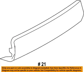 850186jd0a Nissan Oem 19-20 Armada Rear Bumper Components-filler Cover #2