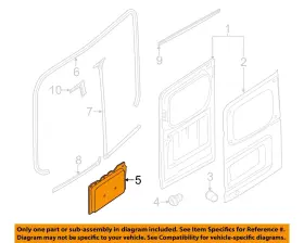 908611pa1a Nissan Oem 12-18 Nv3500 Back Door-filler Panel Left