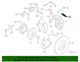 970-351-959-02 Porsche Genuine Caliper Spring #2