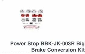 Power Stop Bbk-jk-003r Brand New Big Brake Kit For 07-18 Wrangler Jk And Jku Front Rear