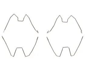 H6028 Raybestos Disc Brake Pad Drag Reduction Clip-r-line