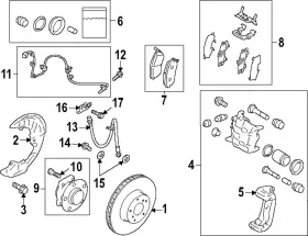26298fj000 Subaru Genuine Brake Pads Shim