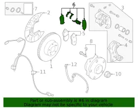 26298sj000 Subaru Genuine Hardware Kit #2