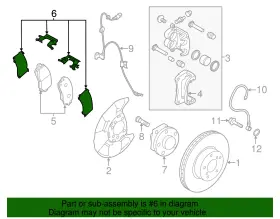 26298sj010 Subaru Genuine Hardware Kit #2