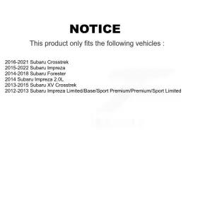 13-h17476-10289-30 Top Quality Rear Parking Brake Hardware Kit Spring For Subaru Crosstrek Impreza Forester Xv #2