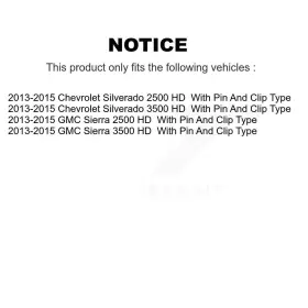 13-h7381-10289-30 Top Quality Rear Parking Brake Hardware Kit Spring For 2013-2015 Gmc Sierra 2500 Hd #2