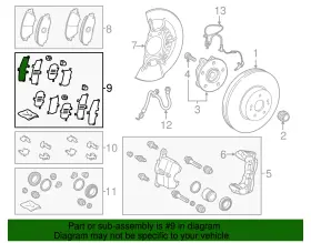 04945-0e071 Toyota Genuine Disc Brake Pad Shim Kit #2