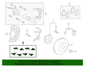04945-12111 Toyota Genuine Disc Brake Pad Shim #2