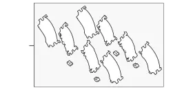 04945-76010 Toyota Genuine Disc Brake Pad Shim Kit