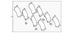 04946-f4010 Toyota Genuine Disc Brake Pad Shim Kit