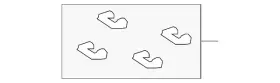 04947-48050 Toyota Genuine Brake Pads Clip
