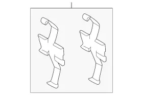 Toyota 04947-60150 Genuine Brake Pads Retainer Kit