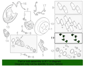 04948-58010 Toyota Genuine Disc Brake Anti-rattle Clip Set #2