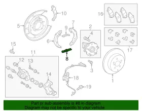 47405-30040 Toyota Parking Brake Adjuster R/side Fits Multiple Vehicles Genuine Part Oem/new #3