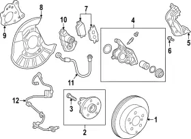 47884-0a040 Toyota Genuine Disc Brake Caliper Anchor Plate Bracket