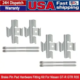 Tyronexisq 41090jf20b For Nissan Gt-r Gtr R35 Brake Pin Pad Springs Hardware Fitting Kit Caliper Front