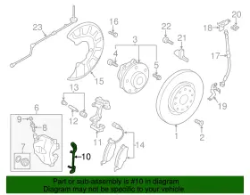 5n0-615-269 Volkswagen Genuine Retainer Spring #2