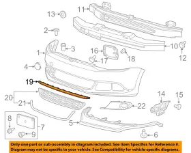 5c6807110a9b9 Volkswagen Oem 12-14 Jetta Front Bumper Grille-filler