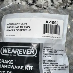 A-1093 Wearever Rear Disc Brake Hwd Kit Carlson P1093 Free Shipping #2