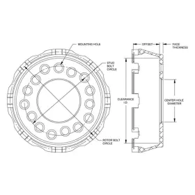 300-12561 Wilwood - Dynamic Brake Rotor Snap Ring Kit 7.18ftft