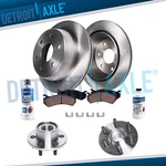 Front Brake Rotors Ceramic Pads Wheel Hub Bearing For 2003 2004 Dodge Dakota 2WD. Fixed Price $178.96.