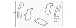 Genuine Mitsubishi Shim 4605B008. Fixed Price $19.44.