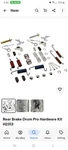 Drum Brake Pro Kit New In Plastic Part # H2313. Fixed Price $19.00.